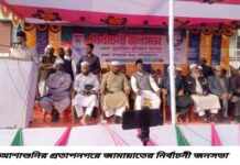 আশাশুনির প্রতাপনগরে জামায়াতের নির্বাচনী জনসভা অনুষ্ঠিত