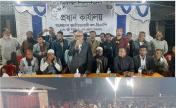 সাতক্ষীরা বল্লী ইউনিয়নের ঘরচালা ও রায়পুরে আব্দুর রউফকে বিজয়ী করার লক্ষ্যে ধানের শীষ প্রতীকের নির্বাচনী পথসভা