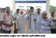 আশাশুনিতে পেট্রোল পাম্প পরিদর্শনে এমপি রবিউল বাশার
