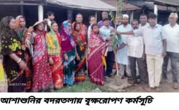 আশাশুনির বদরতলায় বৃক্ষরোপণ কর্মসূচি অনুষ্ঠিত