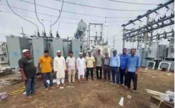 আশাশুনিতে স্থাপন করা হলো নতুন ১০ এমভিএ ট্রান্সফরমার